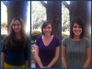 CA Awardees picture of three female psychology students