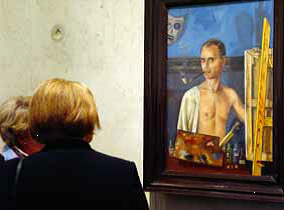 Felix Nussbaum "self-portrait with easel" Felix Nussbaum "self-portrait with easel"
