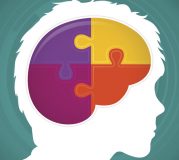 Autism child mind concept. EPS 10 file. Transparency effects used on highlight elements.
